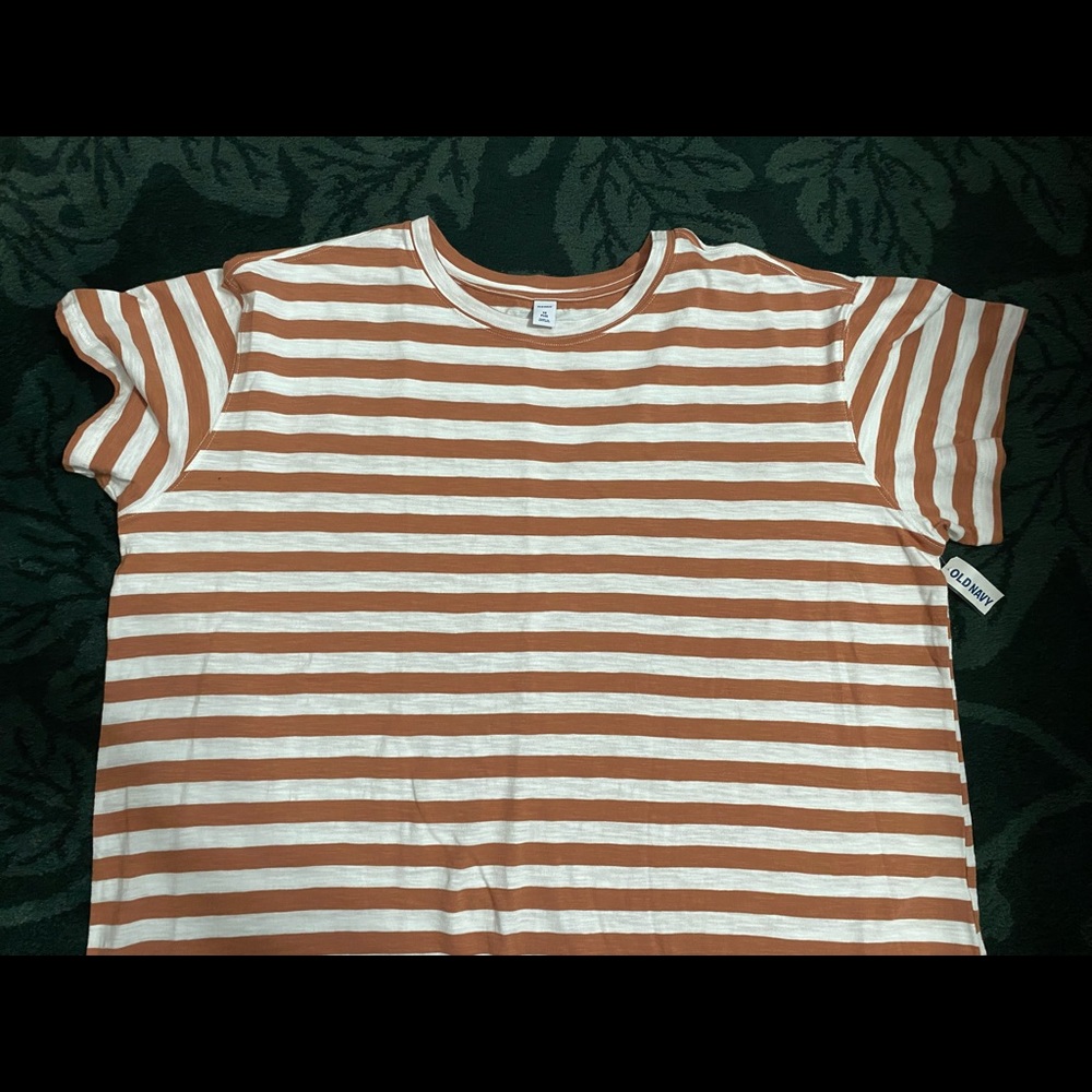 NWT Clay and White Old Navy Shift Dress 🧡🤍
